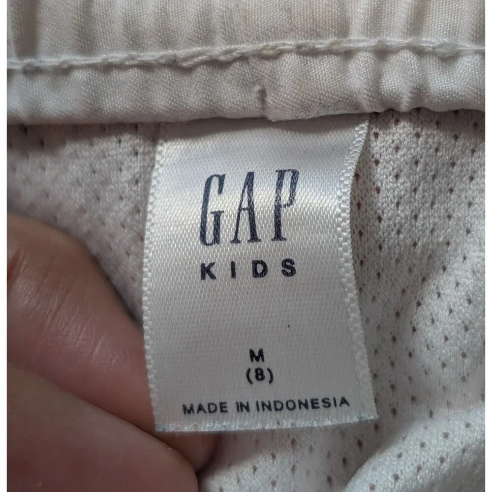 Gap Size M (8) Boys Swim Trunks Sharks Lined Drawstring Pockets Colorful